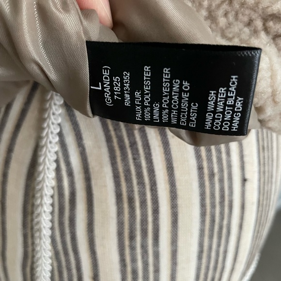 Women's Sherpa Zippered Mock Neck Pullover Jacket SZ Large - Picture 8 of 8